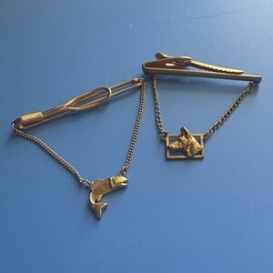 Gold  Themed Tie Clip Set